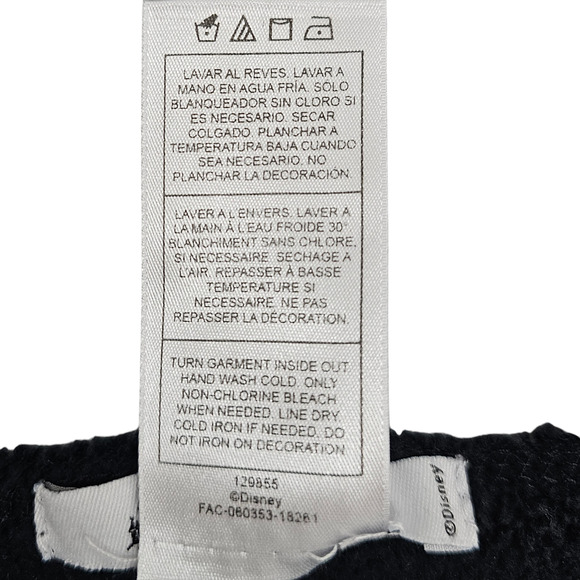 Nightmare Before Christmas Shirt Women Small Disney Park Fleece Jack Skellington - Picture 9 of 12